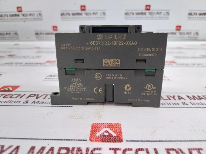 Siemens 1P 6Es7 222-1Bf22-0Xa0 Digital Output Em 222 For S7-22X Cpu
