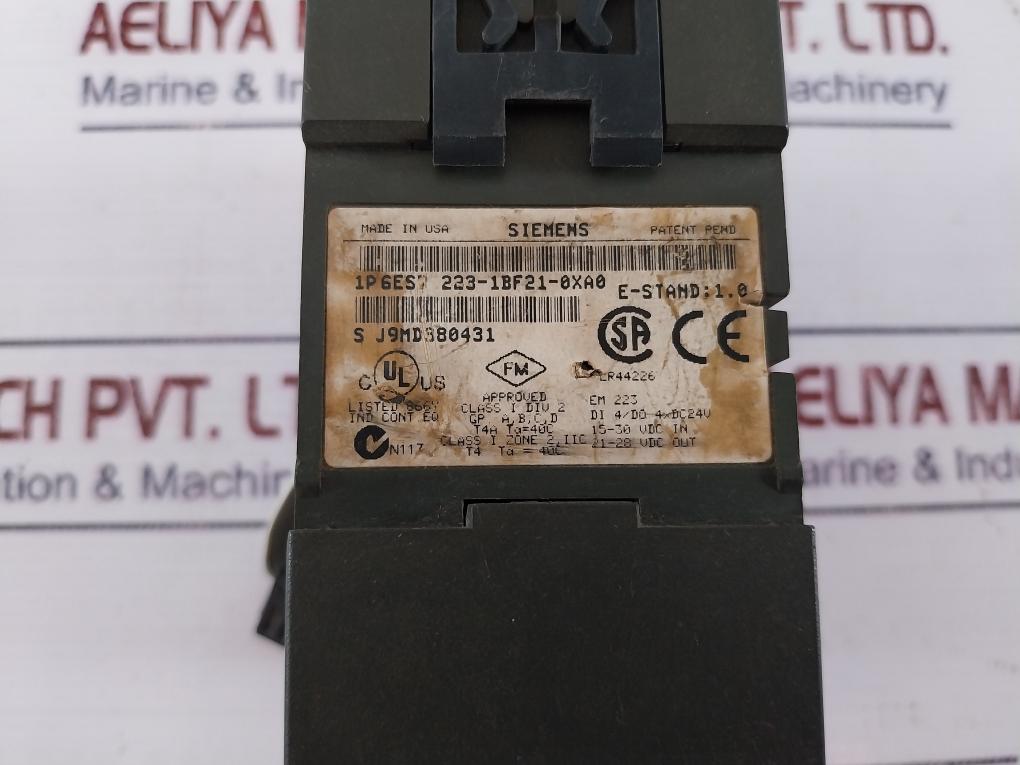 Siemens 6es7 223-1bf21-0xa0 Em 223 Dc/dc 4di 4do 24vdc Input/output Module