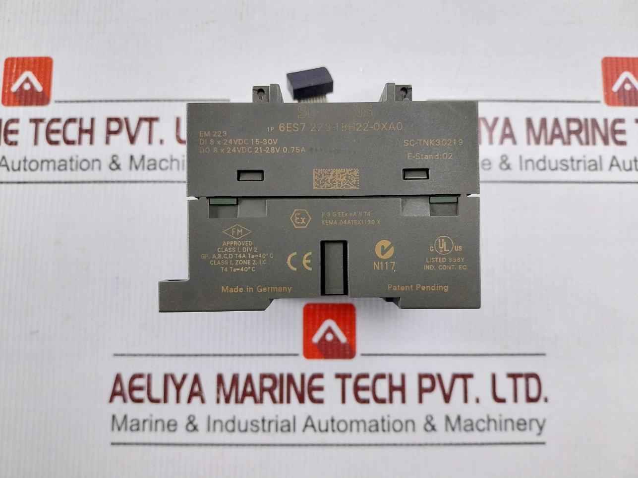 Siemens 6es7 223-1bh22-0xa0 Digital I/o Expansion Module Di 8x24vdc 15-30v