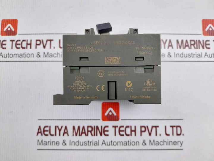Siemens 6es7 223-1bh22-0xa0 Digital I/o Expansion Module Di 8x24vdc 15-30v