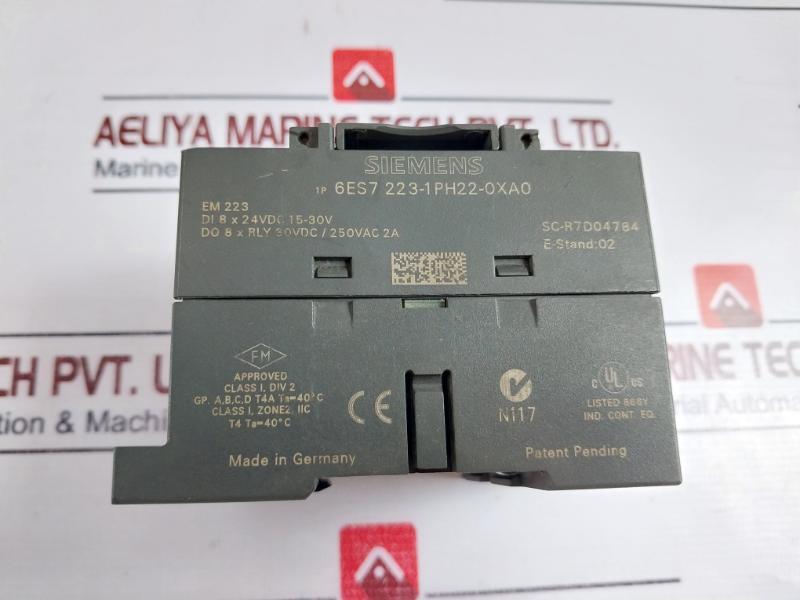 Siemens 6Es7 223-1Ph22-0Xa0 Digital I/O Module