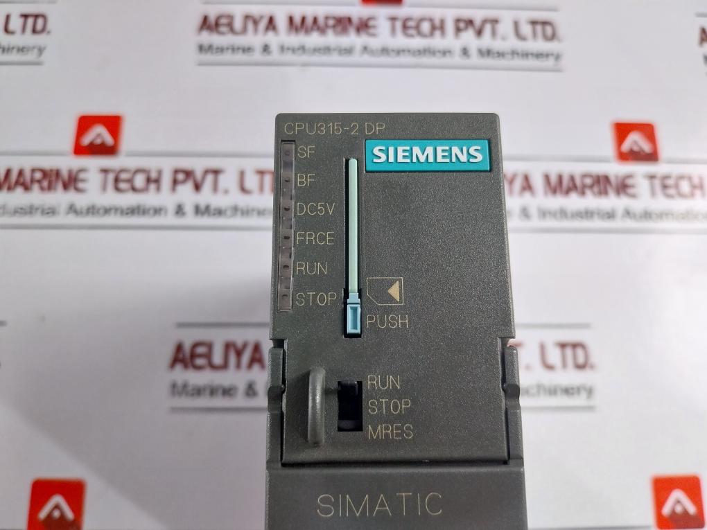 Siemens Simatic S7-300 Central Processing Unit With Mpi Integr. Power Supply 24 V Dc