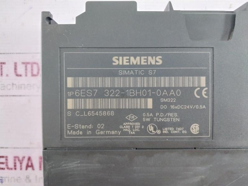 Siemens 6es7 322-1bh01-0aa0 Digital Output Sm 322