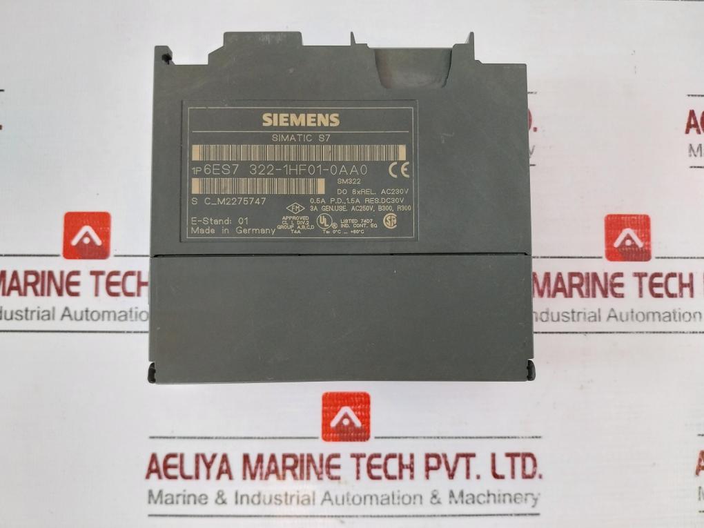 Siemens 6es7322-1hf01-0aa0 6es7 322-1hf01-0aa0 0.5a P.d.,1.5a Res.dc30v