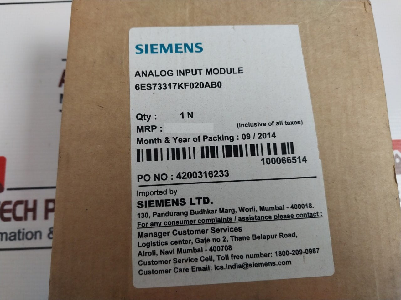 Siemens 6es7 331-7kf02-0ab0 Simatic S7-300 Analog Input Module