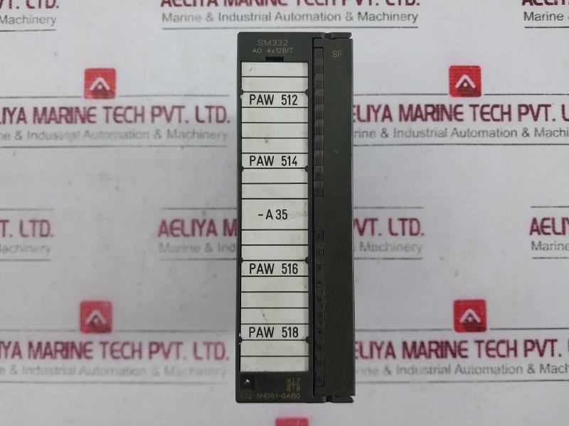 Siemens Simatic S7 6Es7 332-5Hd01-0Ab0 Module Sm332 Ao 4X12Bit