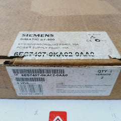 Siemens 6es7 407-0ka02-0aa0 Simatic S7-400 Power Supply Ac120/230v 0.9/0.5a