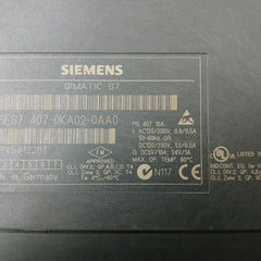 Siemens 6es7 407-0ka02-0aa0 Simatic S7-400 Power Supply Ac120/230v 0.9/0.5a