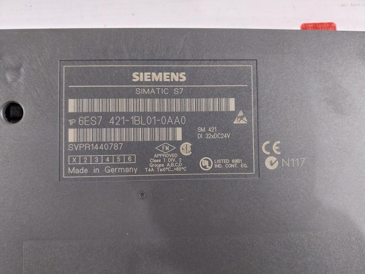 Siemens 6ES7421-1BL01-0AA0 Simatic S7 Digital Input Module 32x24vdc