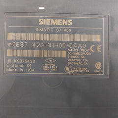 Siemens 6es7 422-1hh00-0aa0 Digital Output Module 6es7922-4bc50-0ad0