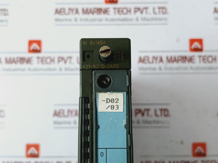 Siemens 6es7 431-1kf10-0ab0 Simatic S7 Input Module Ai 8x14bit