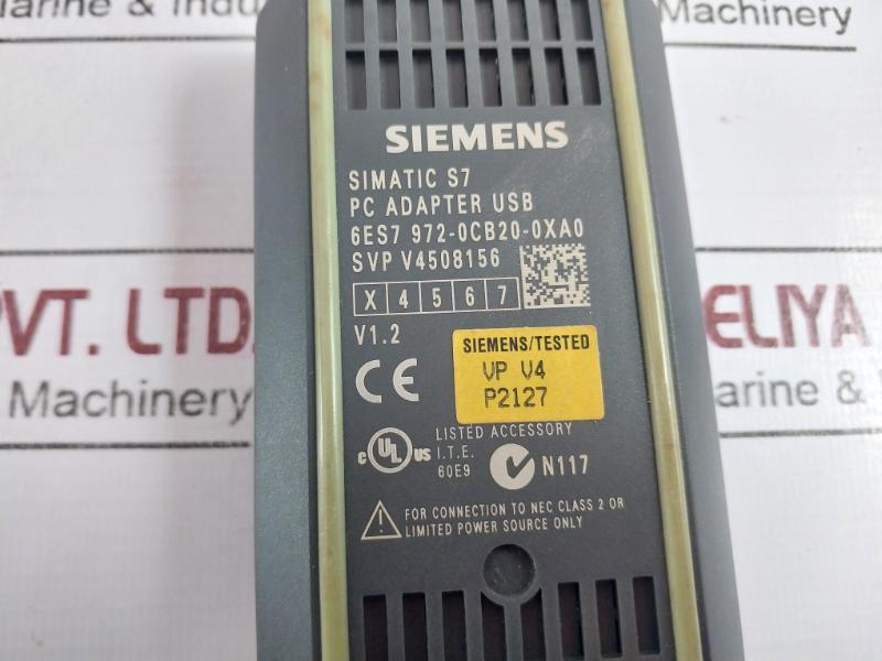 Siemens 6es7 972-0cb20-0xa0 Usb Adaptor Programming Cable A5e00380669