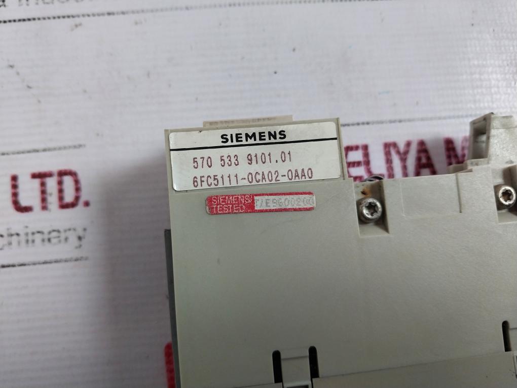 Siemens 6fc5111-0ca02-0aa0 16 Point Output Module 570 533 9101.01