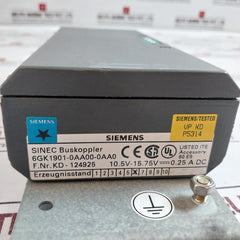 Siemens 6gk1901-0aa00-0aa0 Sinec Buskoppler Kd-124925
