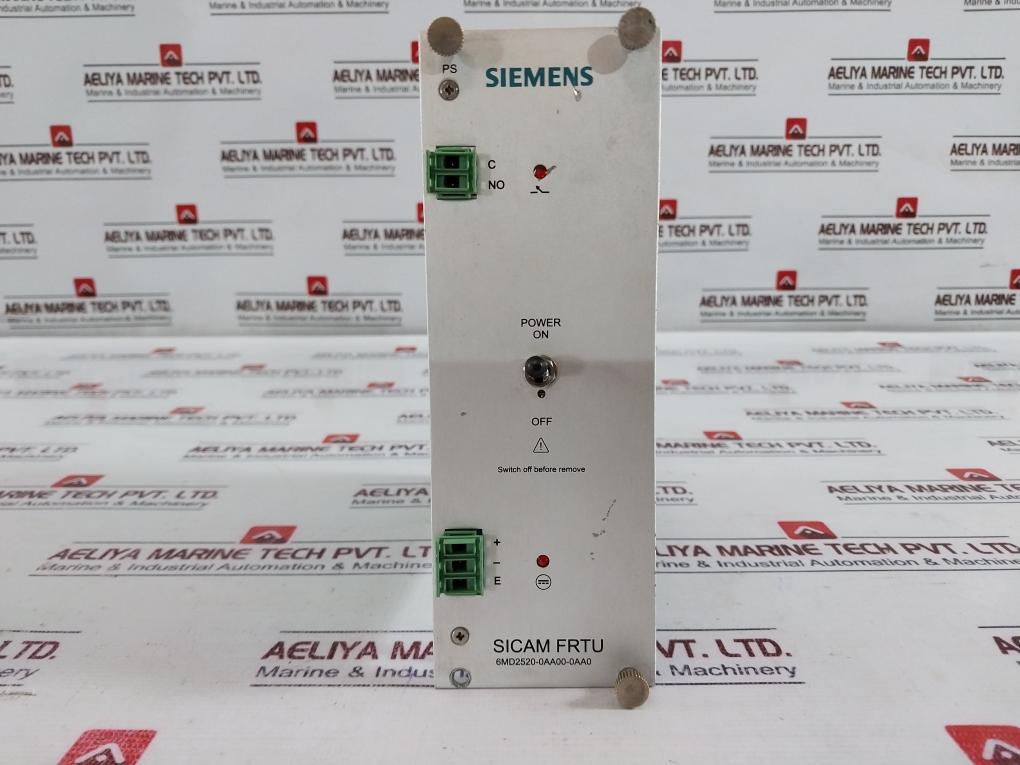 Siemens 6MD2520-0AA00-0AA0 Sicam Frtu Plc Module Rack 5A/250V