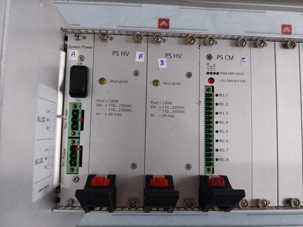 Siemens 6MD9124-0BB11-0BA0 SICAM Station Unit 110-230V AC/DC(Front Glass Broken)