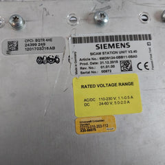 Siemens 6Md9124-0Bb11-0Ba0 Sicam Station Unit V2.40 Compactpci