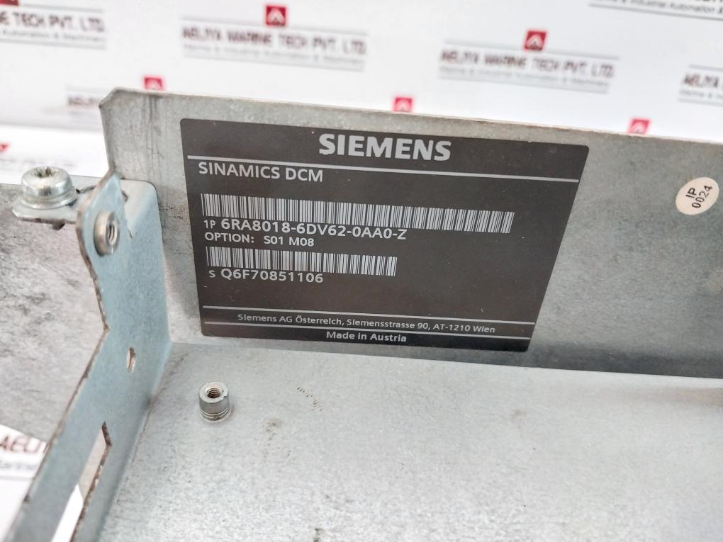 Siemens 6RA8018-6DV62-0AA0-Z Sinamics DCM Converter 94V