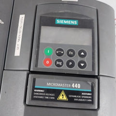 Siemens 6Se440-2Ud35-5Fa1 Micromaster 440 Ac Drive 6Se64000Bp000Aa0 Ip20