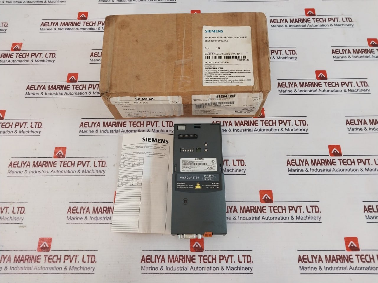 Siemens 6se6400-1pb00-0aa0 Micromaster 4 Profibus Module Ip20