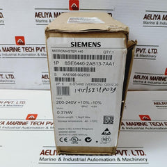 Siemens 6SE6440-2AB13-7AA1 Inverter Micromaster 440 200-240V