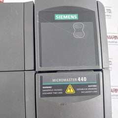 Siemens 6Se6440-2Ue25-5Ca1 Frequency Converter Micromaster 440