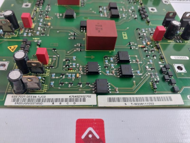 Siemens 6Se7031-0Ee84-1Jc0 Inverter Control Module S T-w206111052