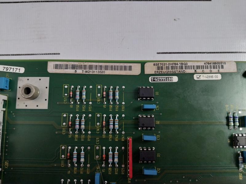 Siemens 6se7031-2hf84-1bg0 Inverter Interface Board 476416.0000.00 94v-0