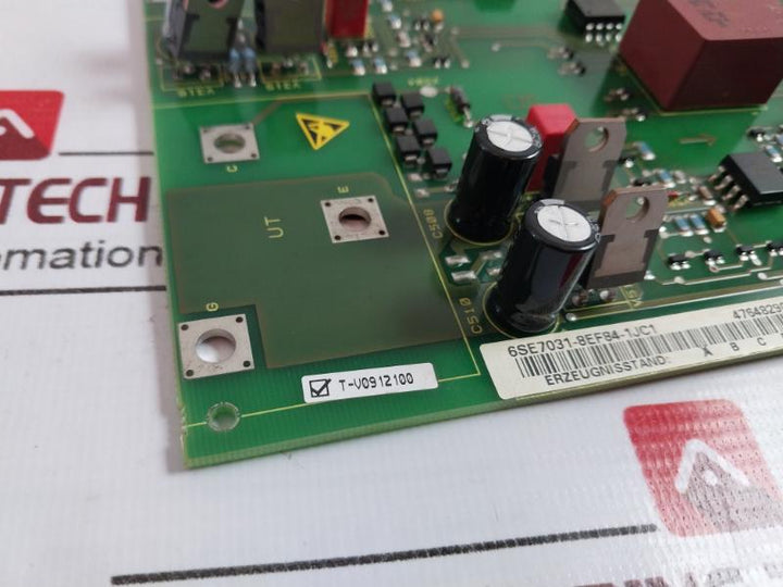 Siemens 6se7031-8ef84-1jc1 Inverter Triggering Module 94v-0