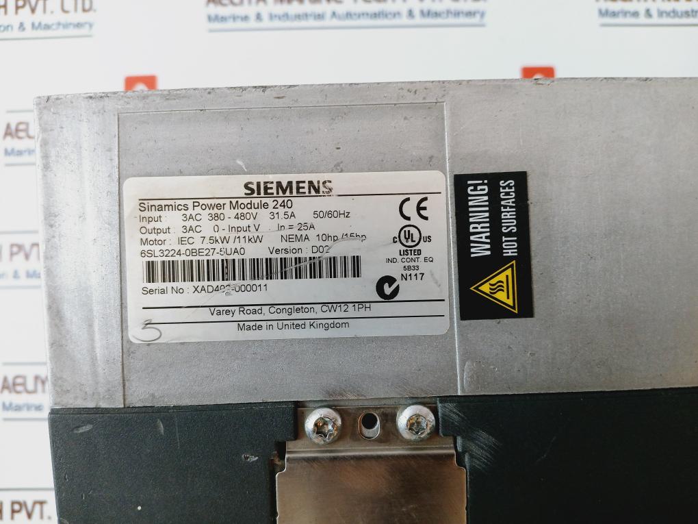 Siemens 6sl3224-0be27-5ua0