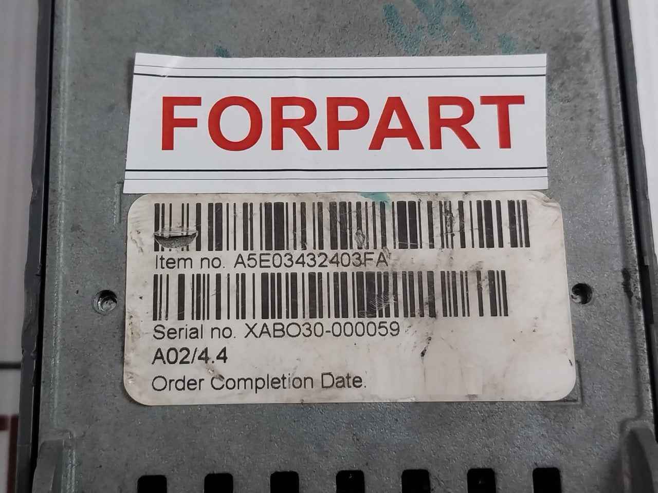 Siemens 6sl3244-0bb12-1pa1 Sinamics Control Unit 24v Ver. A02-4.4 (Not Working)