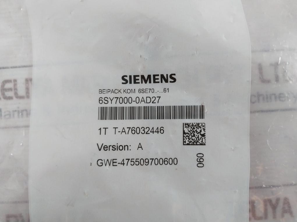 Siemens 6sy7000-0ad27 Simovert Master Drives Connector Set