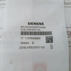 Siemens 6Sy7000-0Ad27 Simovert Masterdrive Drive Monitor V5.4 Sp2
