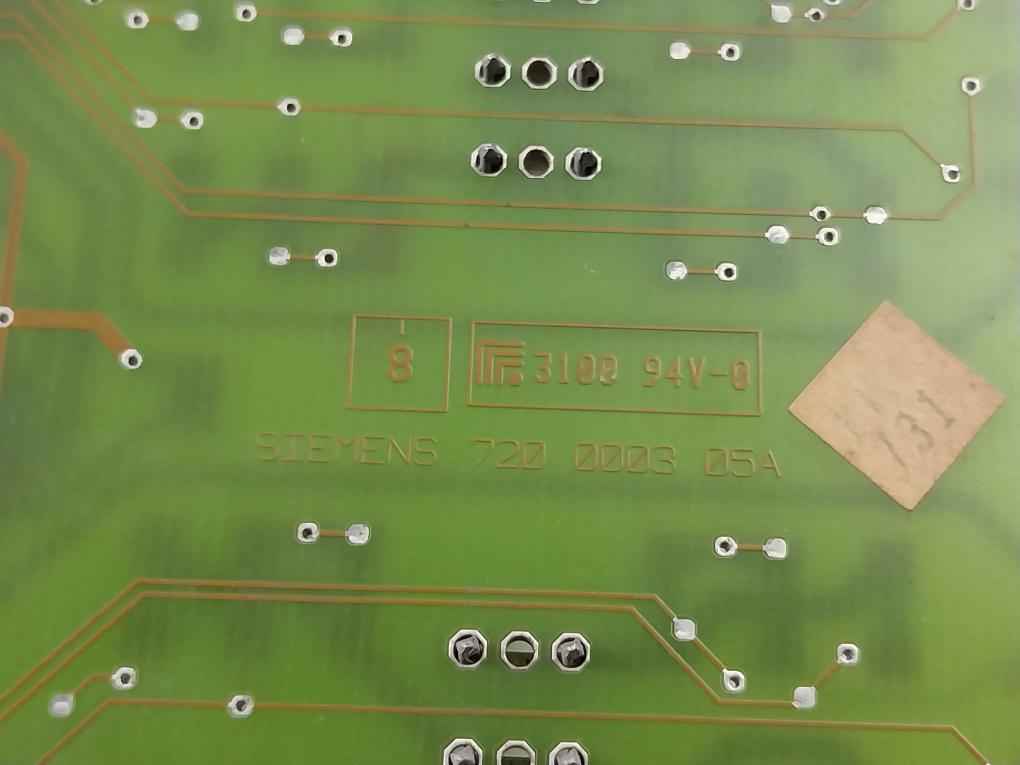 Siemens 720 0003 05a Control Board 3100 94v-0