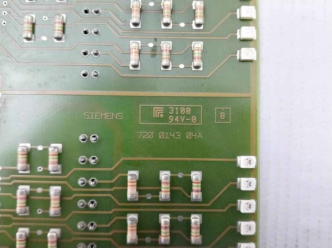 Siemens 720 0143 04a Plc Module 94v-0 720014201 285