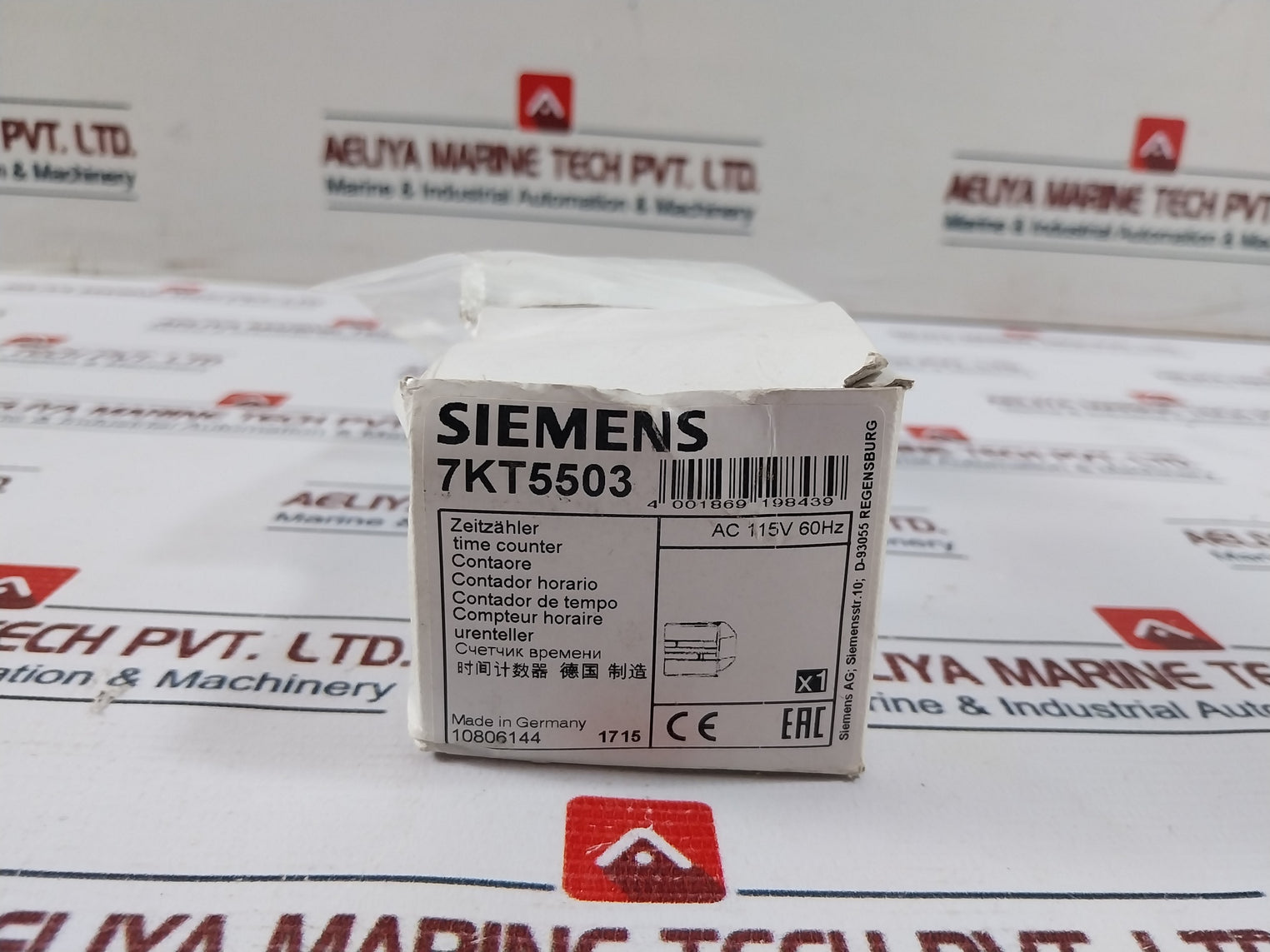 Siemens 7Kt5503 Time Counter 115Vac 60 Hz
