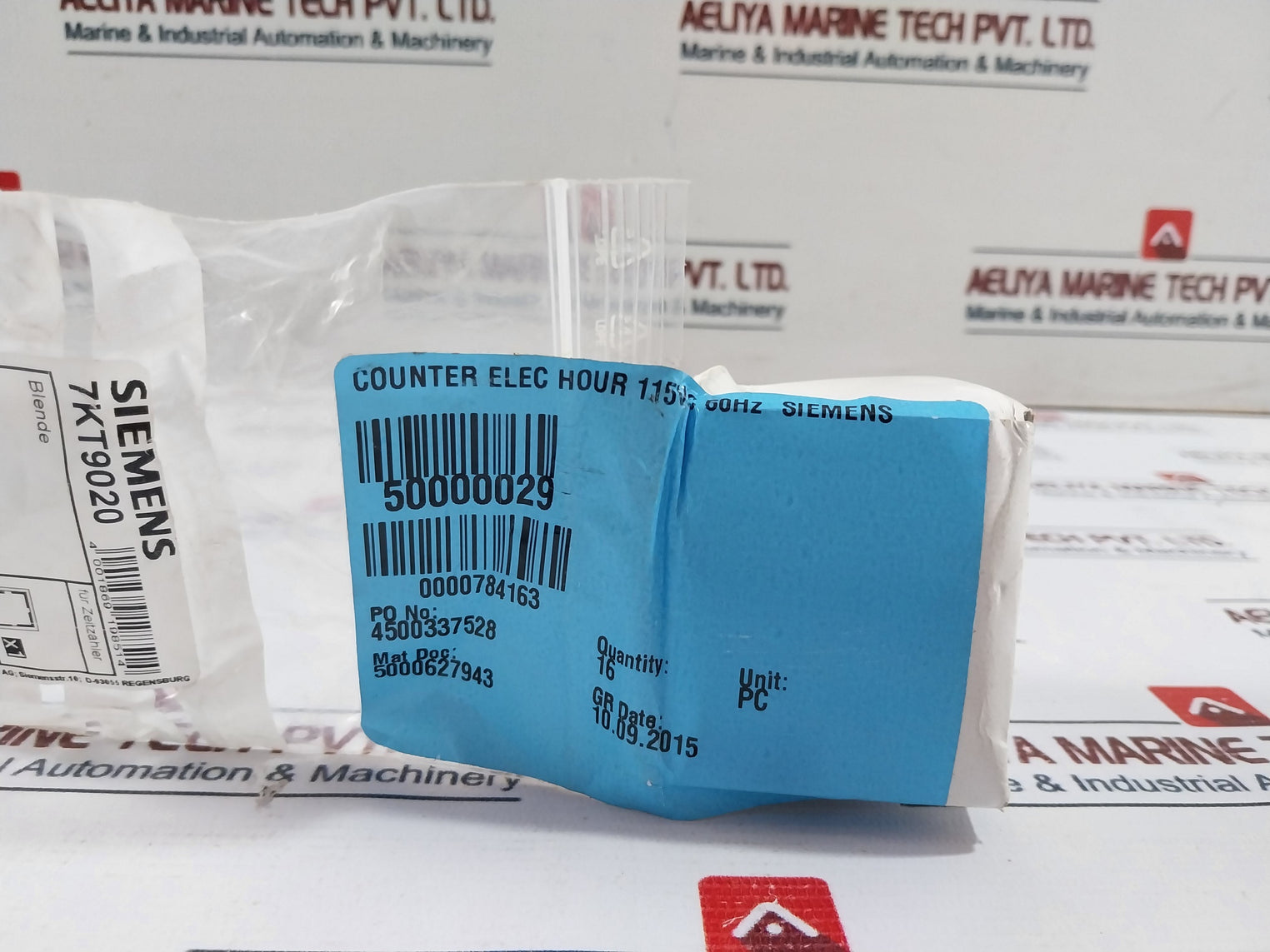 Siemens 7Kt5503 Time Counter 115Vac 60 Hz