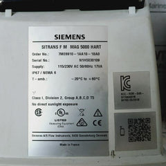Siemens 7Me6910-1Aa10-1Ba0 Sitrans Fm Mag 5000 Hart Transmitter Ip67/Nema 6