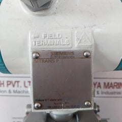 Siemens Sitrans P 7Mf2403-1Ea20-3Ab6-z Pressure Transmitter 4-20 Ma Ip66
