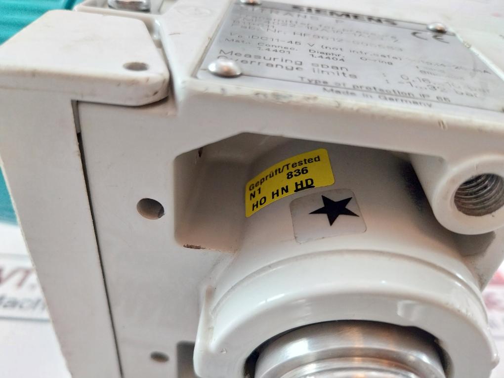 Siemens 7Mf4022-1Da10-1Ac3-z Transmitter For Pressure Hf9612-905583