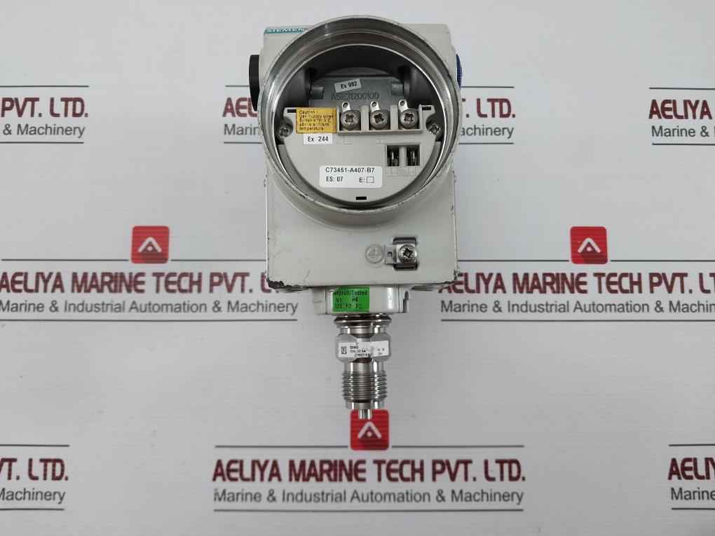Siemens 7Mf4033-1Ea00-1Ab7-z Sitrans P Pressure Transmitter 10.5–45 Vdc