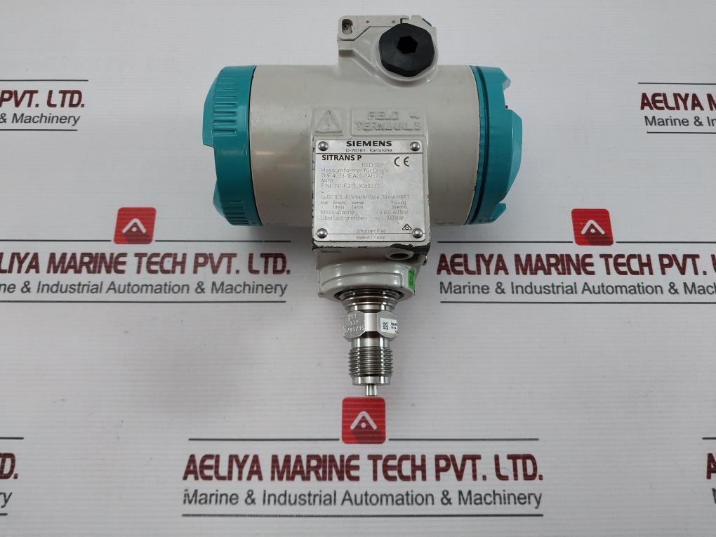 Siemens 7Mf4033-1Ea00-1Ab7-z Sitrans P Pressure Transmitter 10.5–45 Vdc