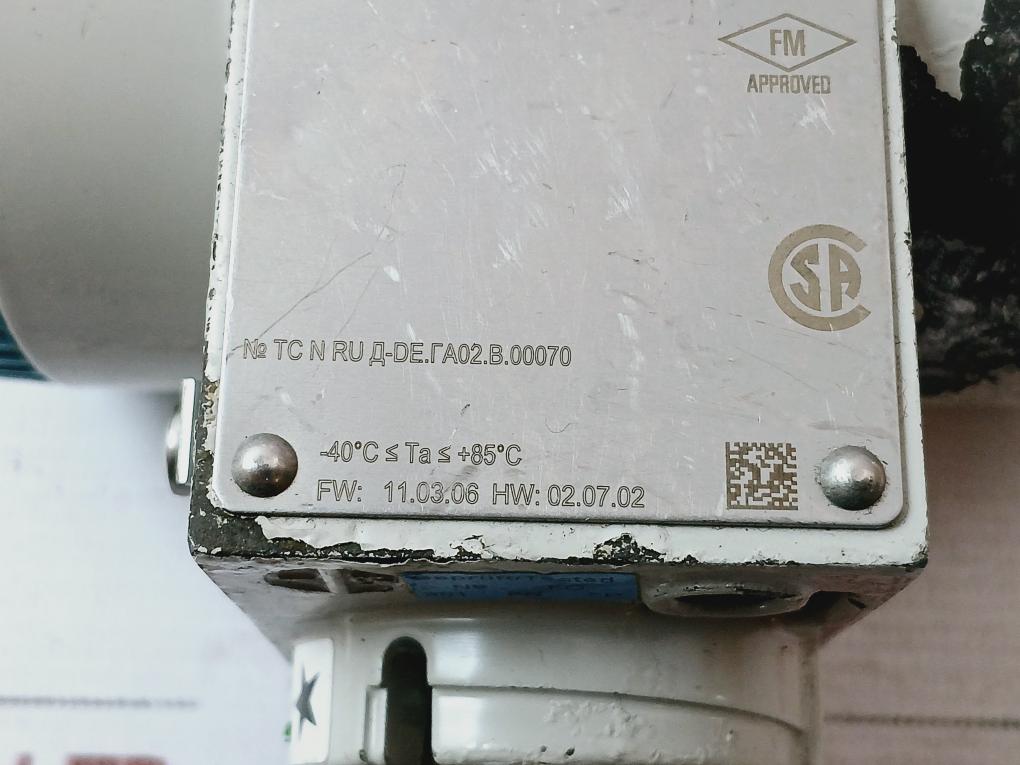 Siemens 7Mf4033-1Ea10-2Ac6-z Sitrans P Ds Iii Pressure Transmitter Ip66