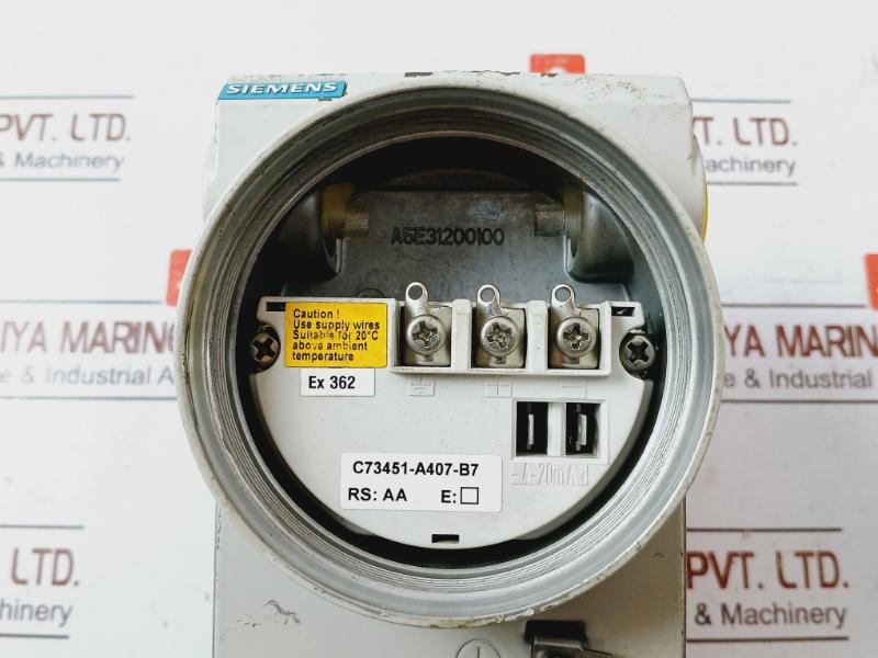 Siemens 7Mf4433-1Ca02-1Ac6-z Pressure Transmitter A5E31200105