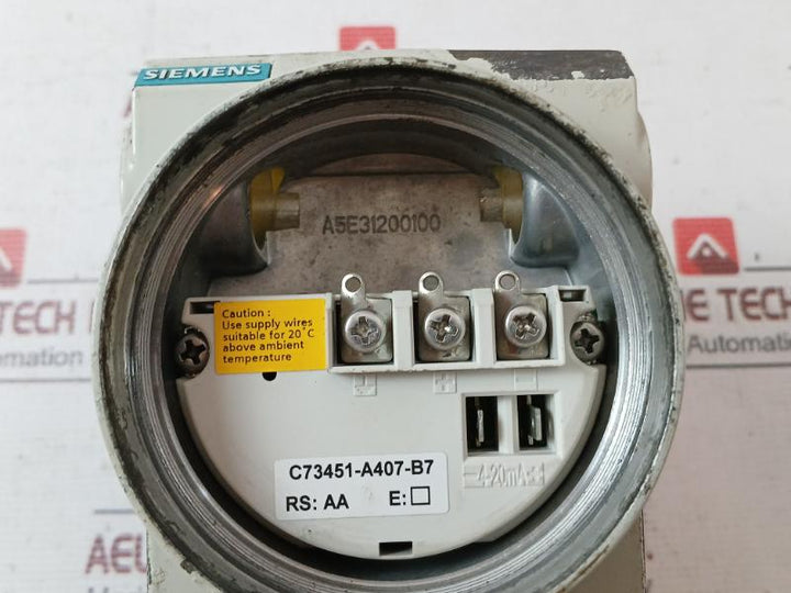 Siemens 7Mf4433-1Da02-1Ac6-z Transmitter For Differential Pressure And Flow C734
