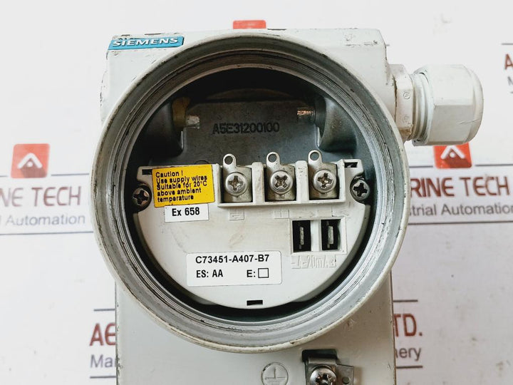Siemens Sitrans P Ds III 7Mf4433-1Da02-1Bc6-z Differential Pressure Sensor