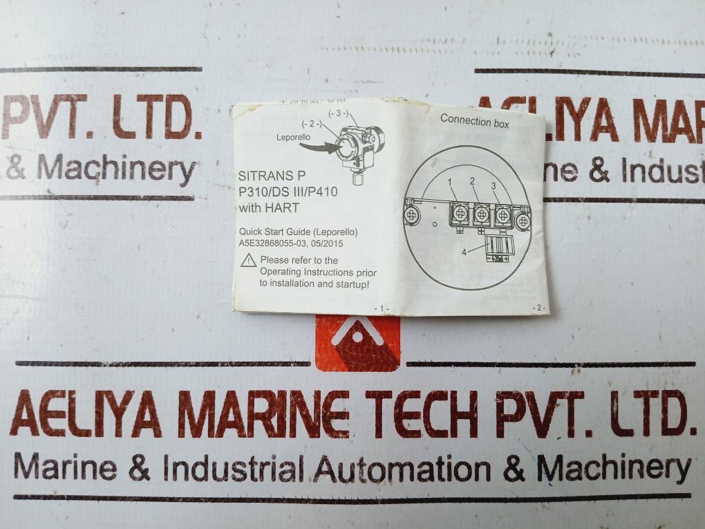 Siemens Sitrans P Ds Iii 7Mf4433-1Ea02-1Ac6-z Differential Pressure Transmitter