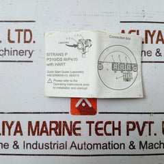 Siemens Sitrans P Ds Iii 7Mf4433-1Ea02-1Ac6-z Differential Pressure Transmitter