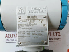 Siemens Sitrans P Ds Iii 7Mf4433-1Ea02-1Ac6-z Differential Pressure Transmitter