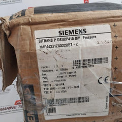 Siemens 7Mf4433-1Ea02-2Bb7-z Transmitter For Differential Pressure Ip65 30V